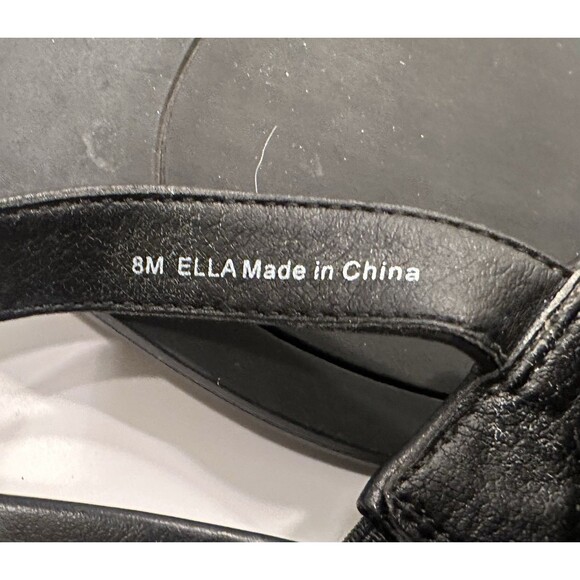 Vionic Black Leather Toe Loop Sandals Women’s 8M Adjustable Strap Comfort - Picture 6 of 6